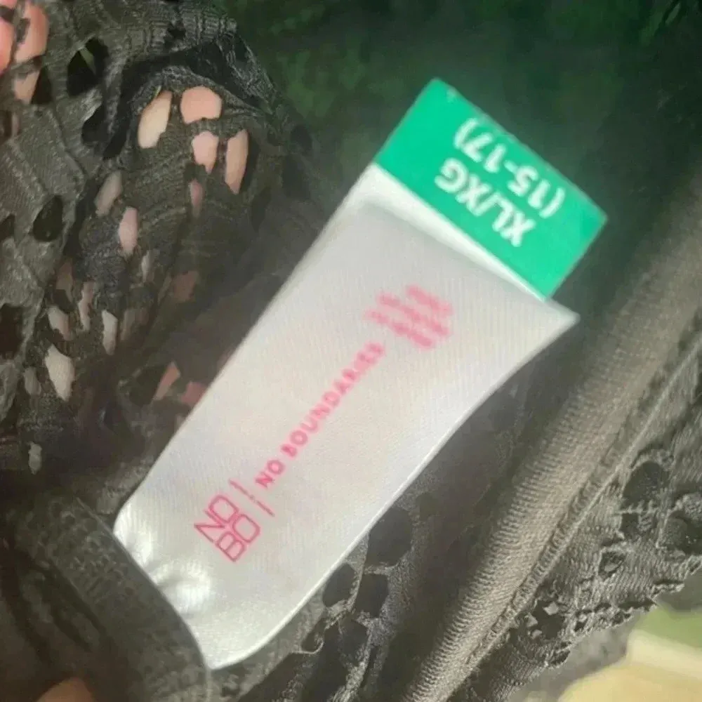 Black Cover Up Romper Shorts Super Cute‎ for Summer Swim Size XL - Image 6