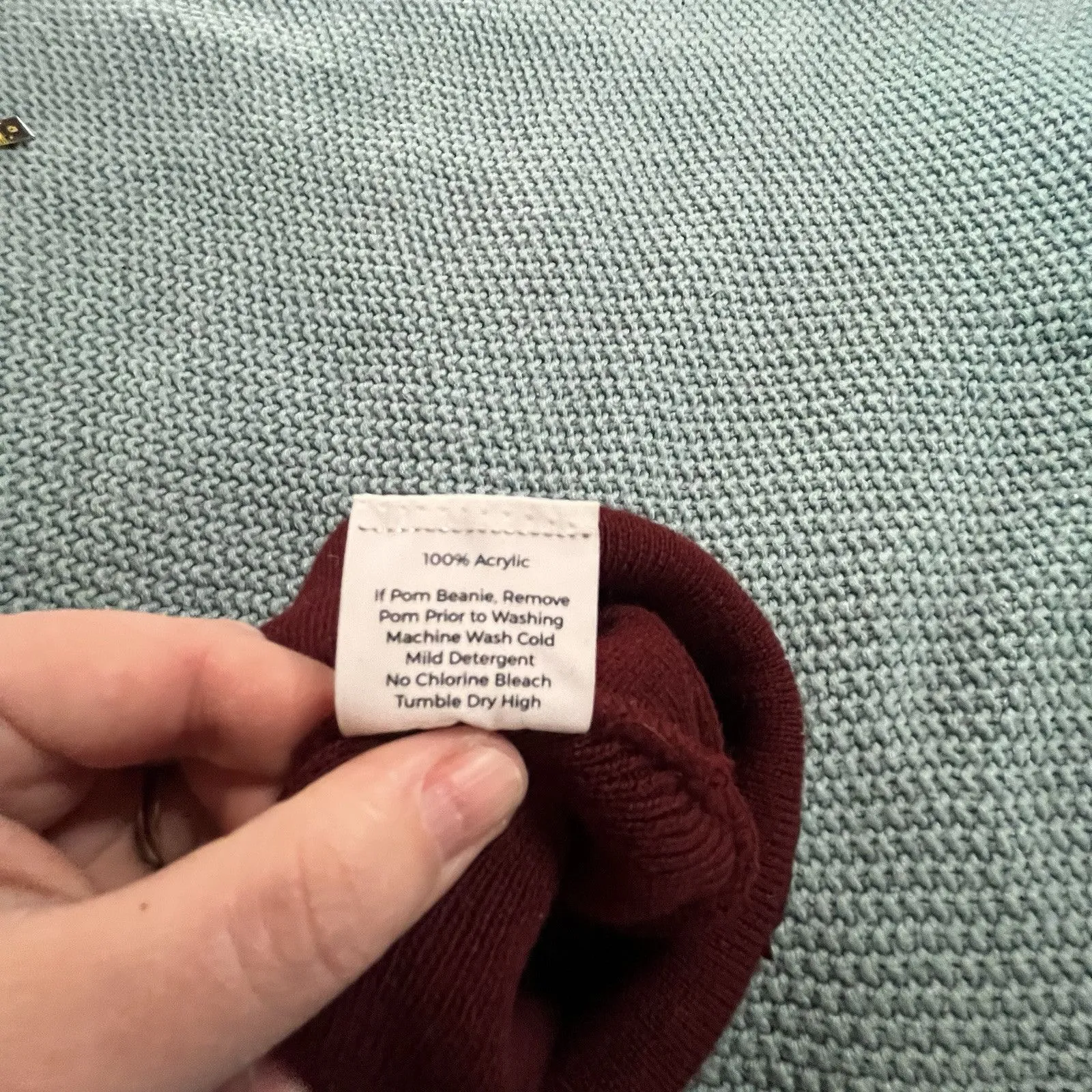 Love Your Melon Cuffed Beanie Hat Unisex Adult Red Made in USA One Size - Image 3