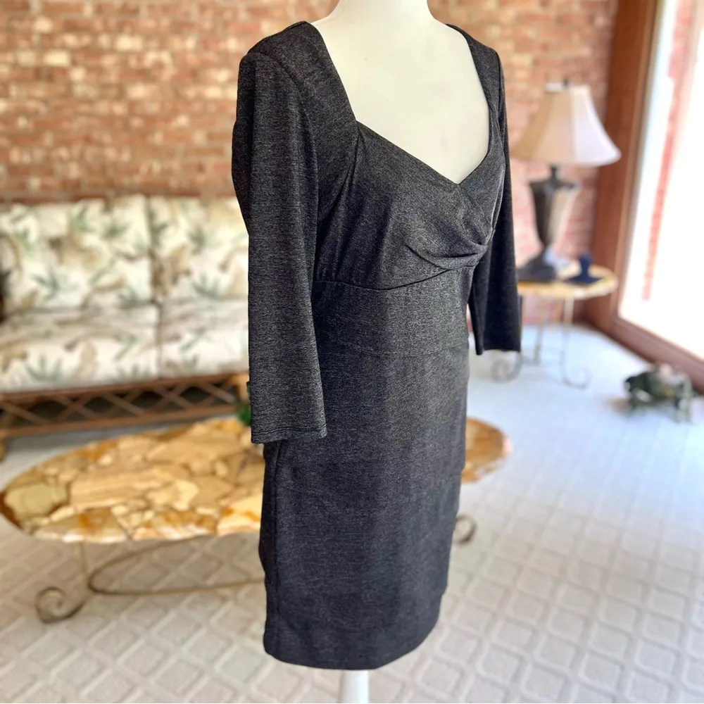 WHBM Dress Bodycon Ruched Shimmer Mini Sheath 10 Cocktail Party Evening - Image 10