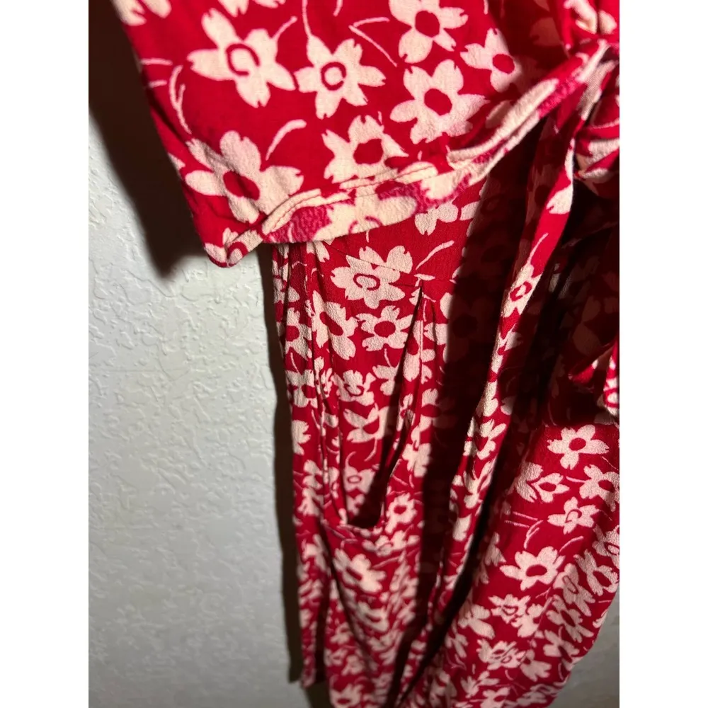$160 NWOT Madewell Wrap-Front Romper In‎ Mini Daisy Size 0 - Image 5