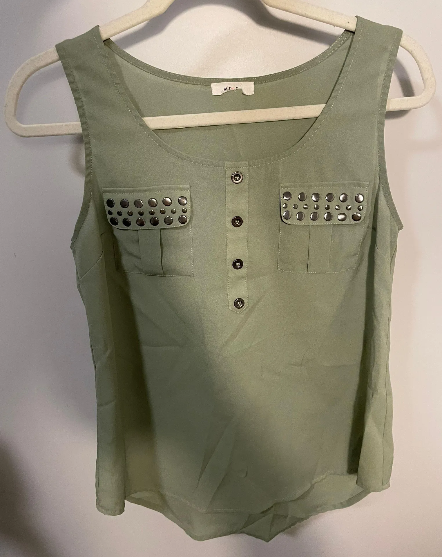 Army Green Tank Top Size M - Image 3