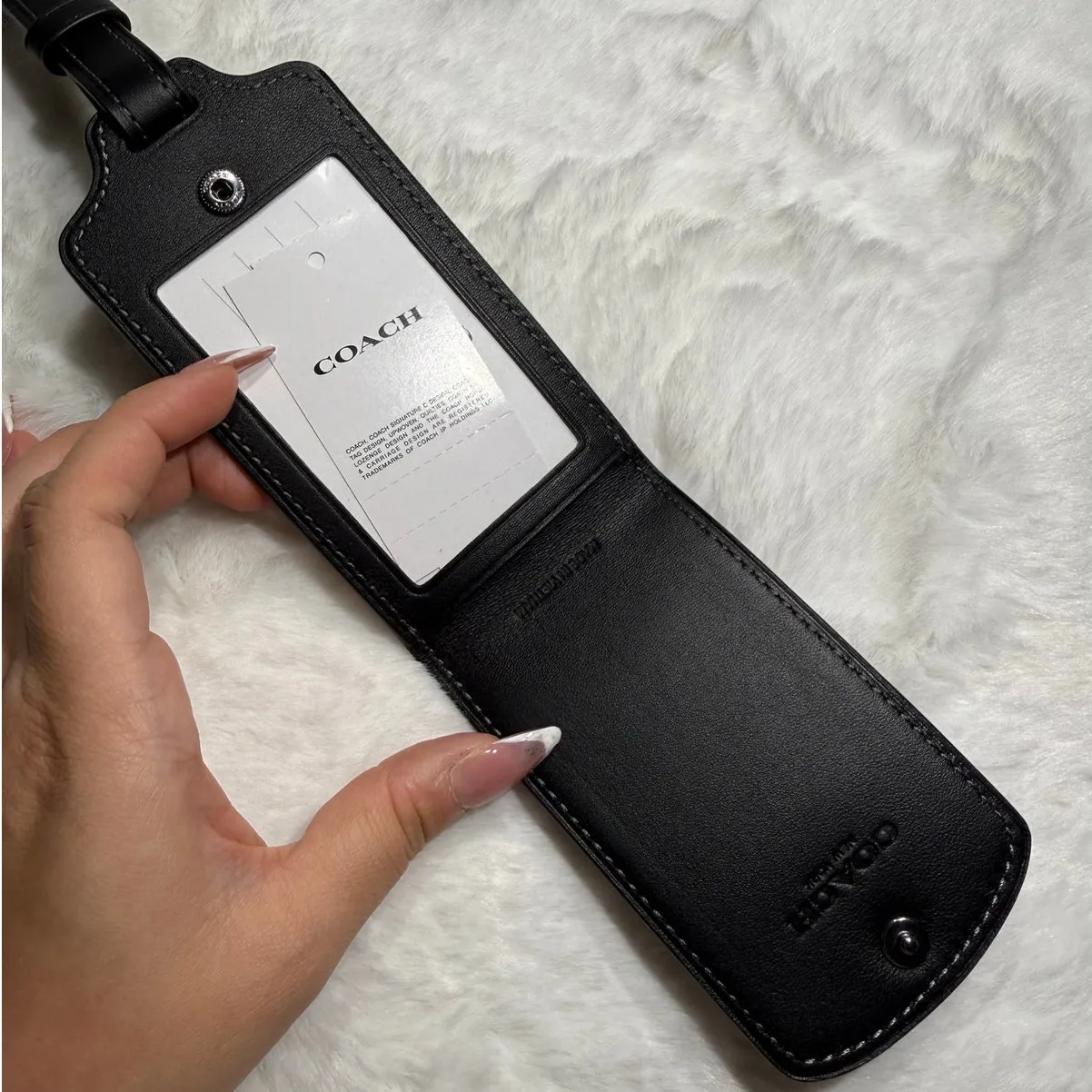 NWT COACH Luggage Tag With Penguin Print - Image 4