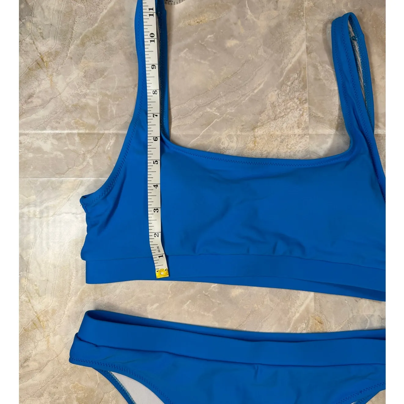 NWOT Bright Blue Scoop Neck Bikini Set – Medium | Sporty Two - Image 8