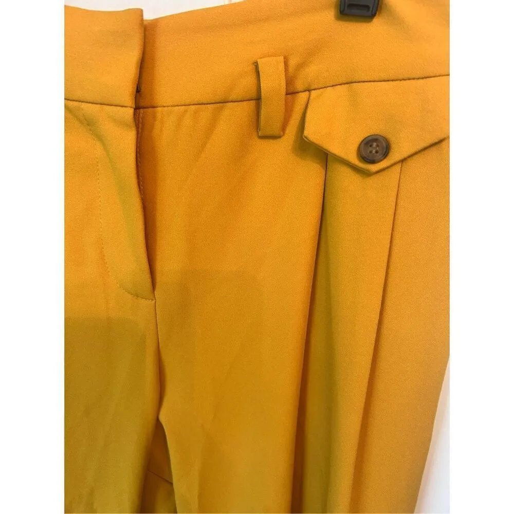New York & Company mustard yellow stylish trousers dress pants size 6 - Image 2