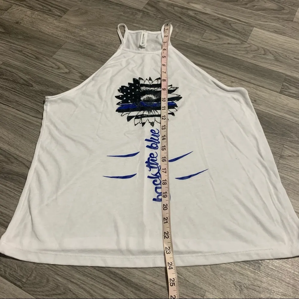 Bella + Canvas “Back the Blue” Tank top; medium - Image 4