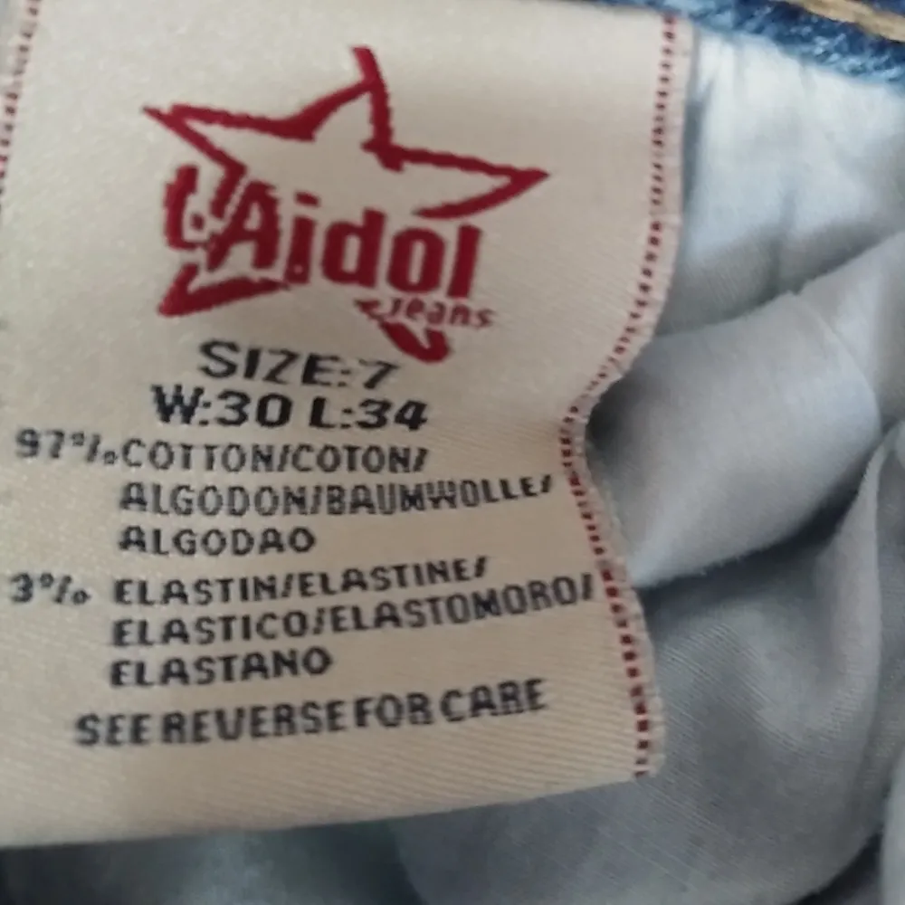 L.A. Idol 7 28x32 Stitch Flap Button Pocket Jeans Blue Size 28 - Image 13