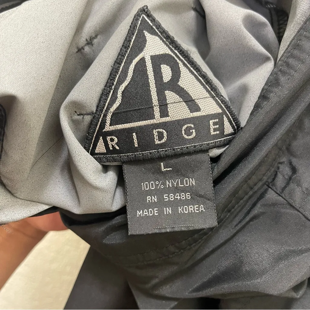Vtg 90’s Ridge techwear snow / hiking‎ zip away pants black gorpcore size L Size L - Image 8
