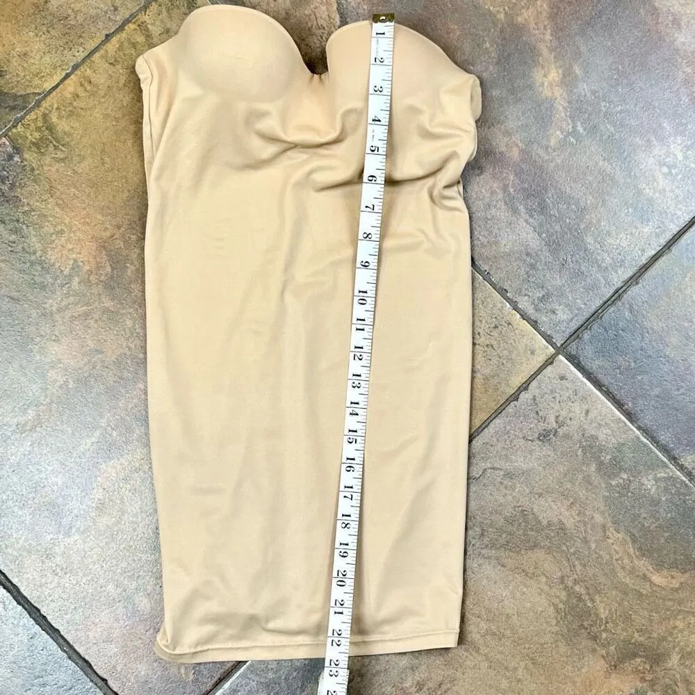 Flexees Maidenform Women’s Strapless Shapewear Slip 34A Tan Size undefined - Image 3