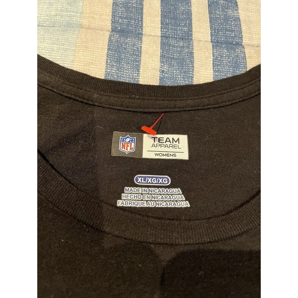 NFL team apparel women's XL graphic print t shirt carolina panthers - Image 6