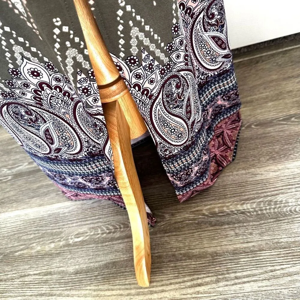 derek heart cold shoulder aztec pattern maxi dress - Image 4