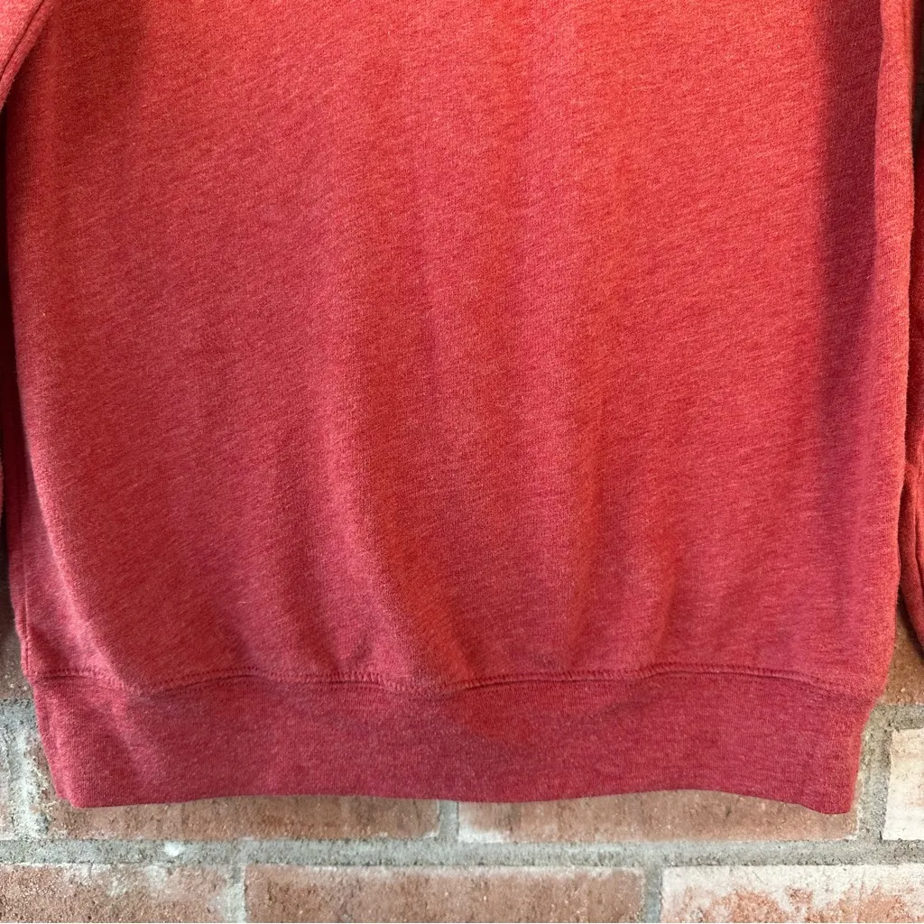 Walt Disney World Parks Sweatshirt Embroidered Mickey Mouse Christmas Small Red - Image 3