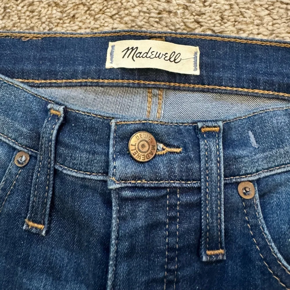 Madewell Cali Demi-Boot Jeans minimalist everyday denim western 27 Raw Fray Hem - Image 2