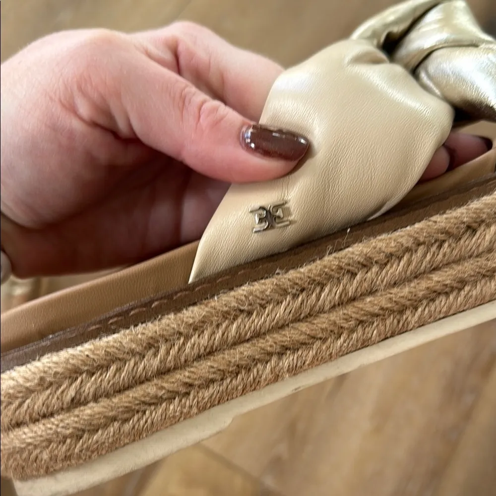 Sam Edelman Kory Platform Metallic Knot Women's Sandals Size 7 - Image 5