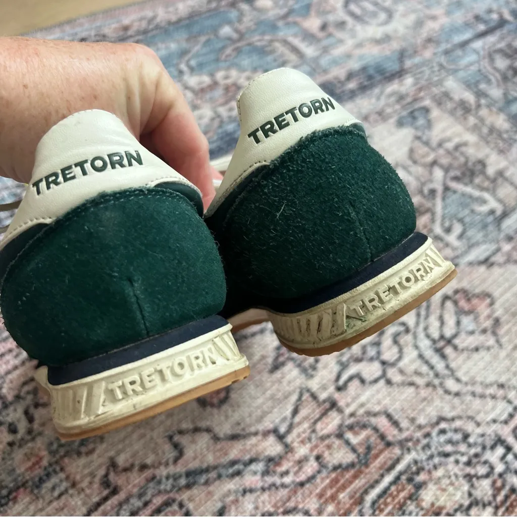 Tretorn Rawlins Green Suede Sneakers Size 8.5 - Image 5