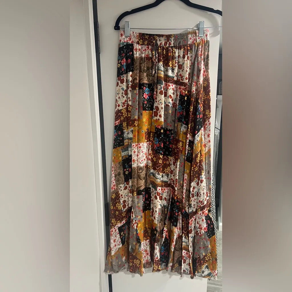 Rowe bandana patchwork maxi skirt NWT!! Size XS - Image 2
