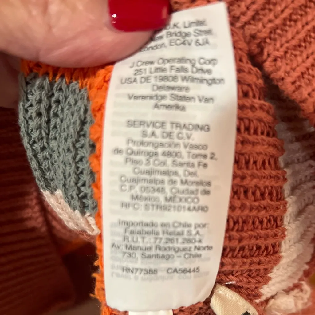 Madewell Striped Grandfield Tie-Strap Sweater Tank Top Sweet Dahlia Size‎ Small - Image 12