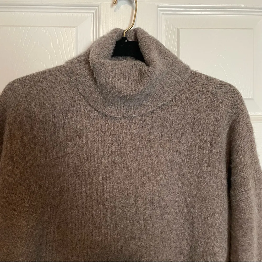 Madewell Hickory Wool Turtleneck Sweater Ss Small Grey - Image 6