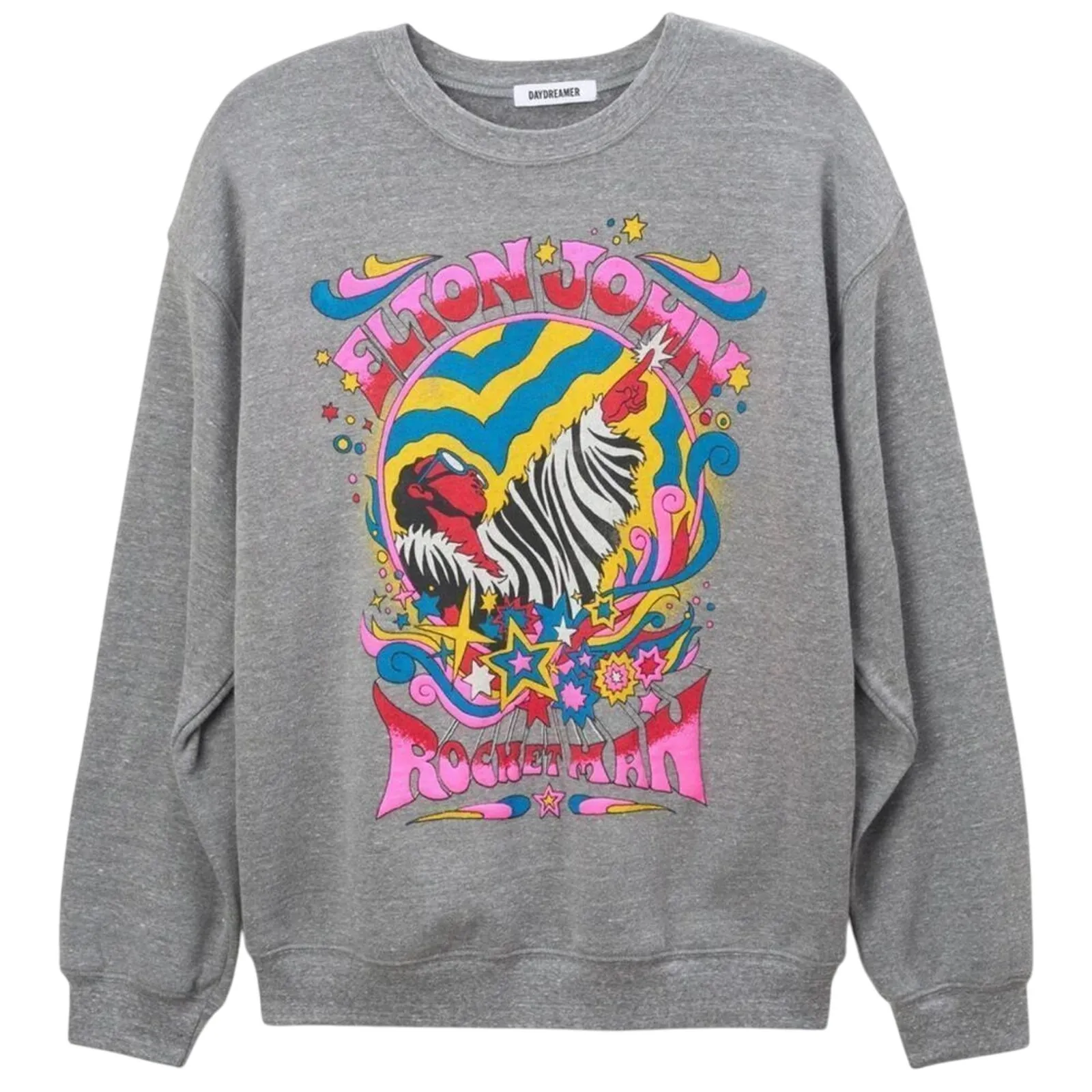 DAYDREAMER Elton John Rocket Man BF Crew Neck Sweatshirt, New with Tag $136 - Image 6