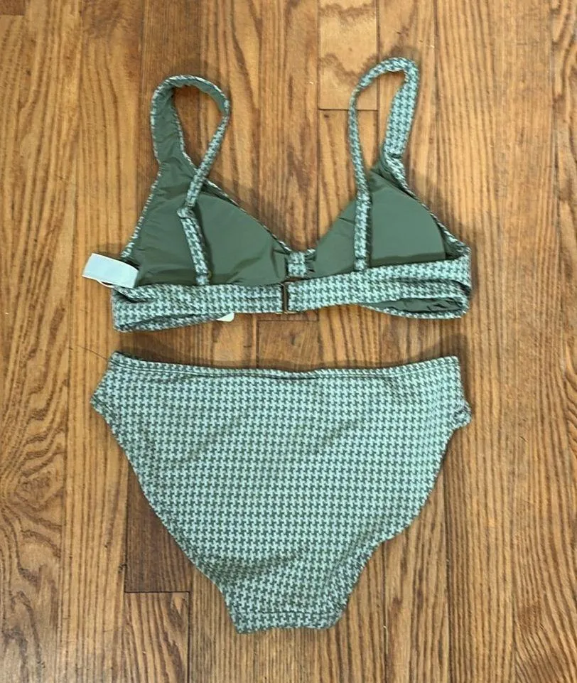 Andie Bikini Set Amor Top Classic Bikini Bottoms Seagrass size Small NWOT - Image 3