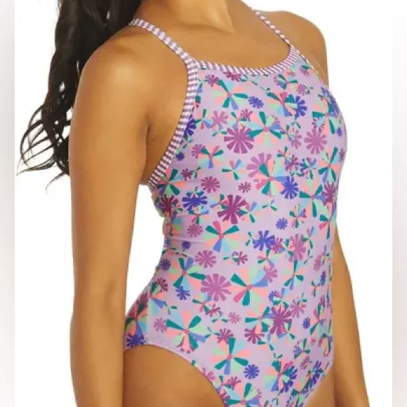 DOLFIN Uglies Purple Pinwheel One Piece Size 30 - Image 3