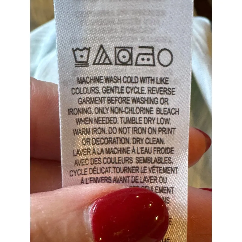 Capelton Road Dress Women Small Floral Cotton Short Sleeve T Shirt Mini‎ Boho Blue - Image 11