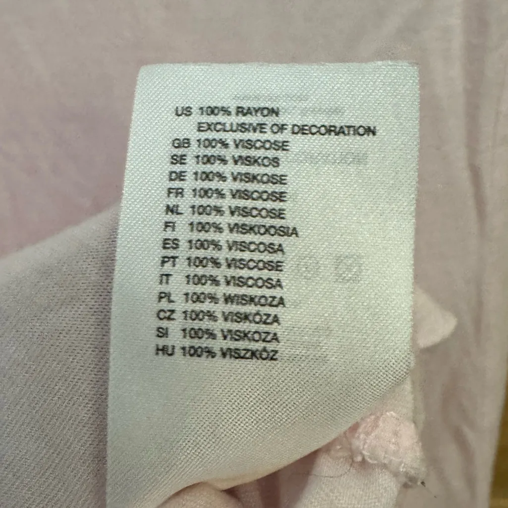 Y2K H&M Size Small Baby Petal Pink Coquette Babydoll Frilly Girly Tank Top - Image 12