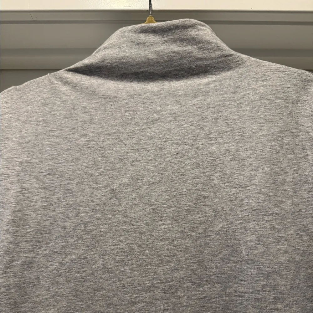 Michael Kors Heather Gray Side Zip Mock Neck Pullover Size M - Image 7