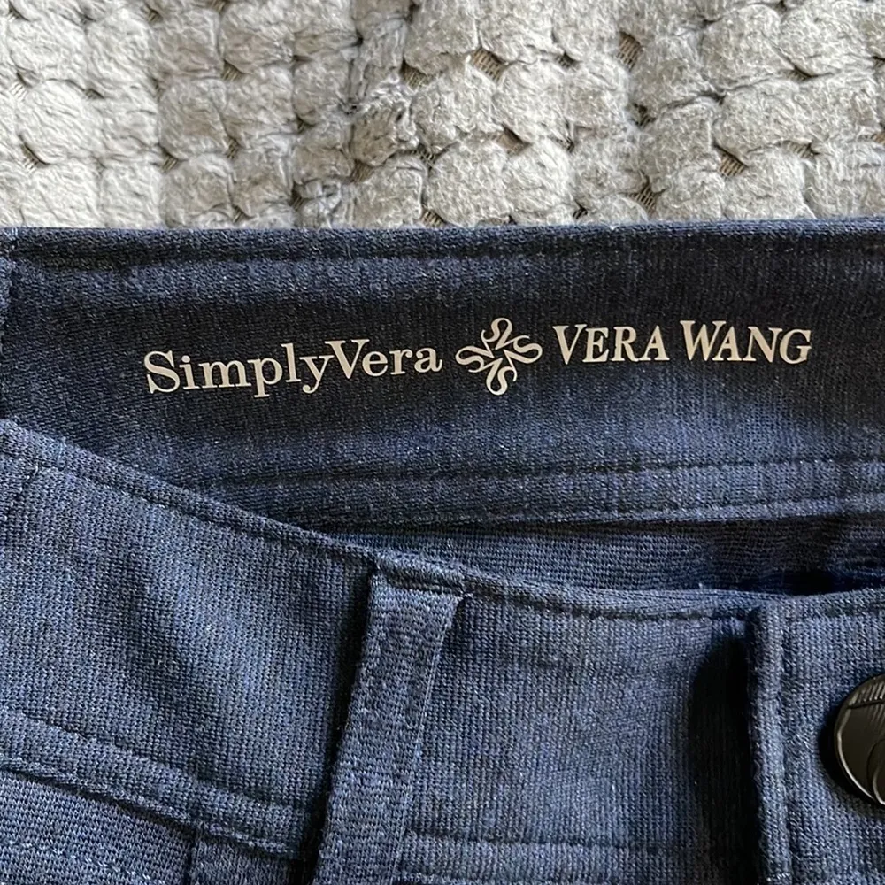 Simply Vera Vera Wang Blue Pull On Pants Size XS GUC #4221 - Image 2