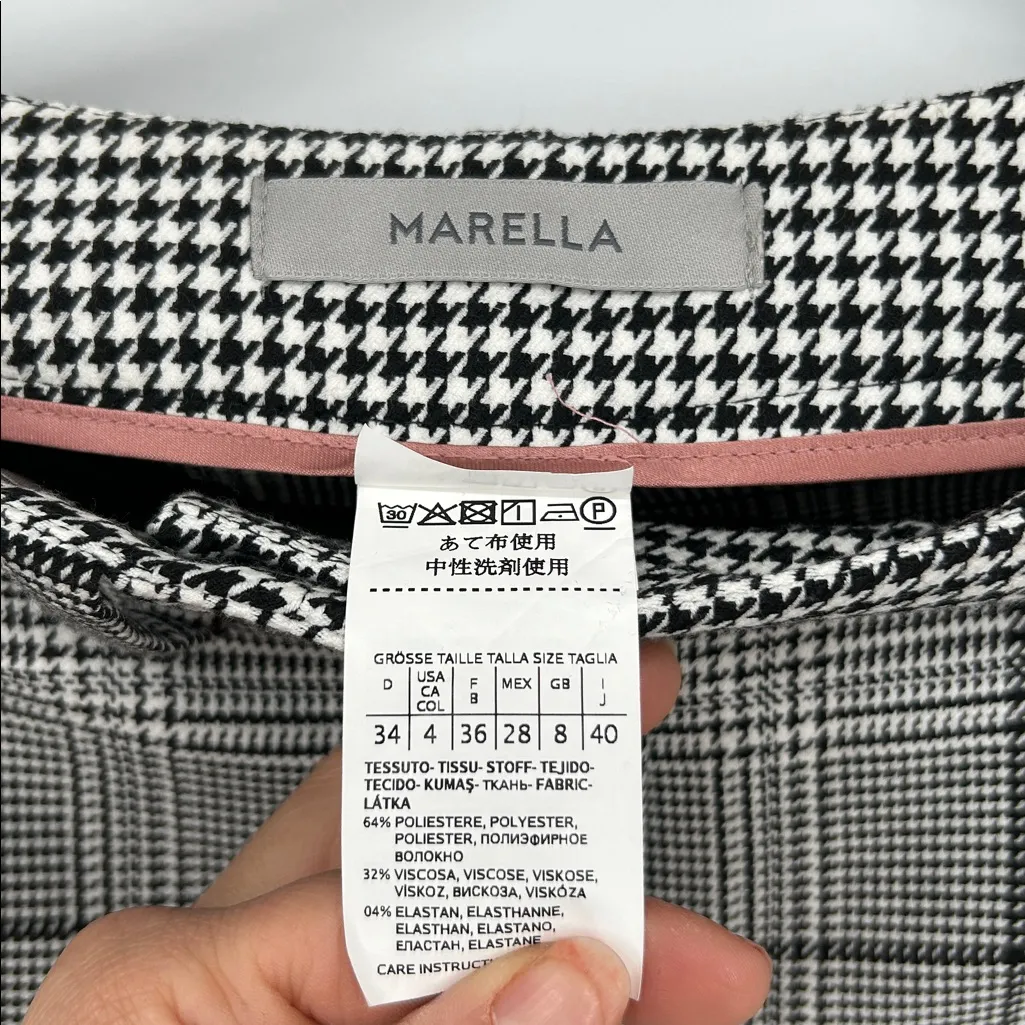 knee length dresses for ladies Black Off-White Tailored Wide-Leg Plaid Pant  Hilary Radley