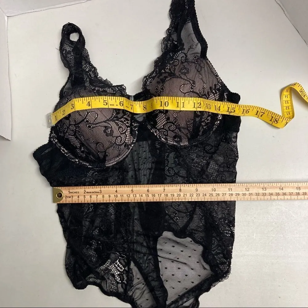 PURE BEAUTY By Rene’ Rofe’ Lingerie Style CAT305289 Black Size Large - Image 7