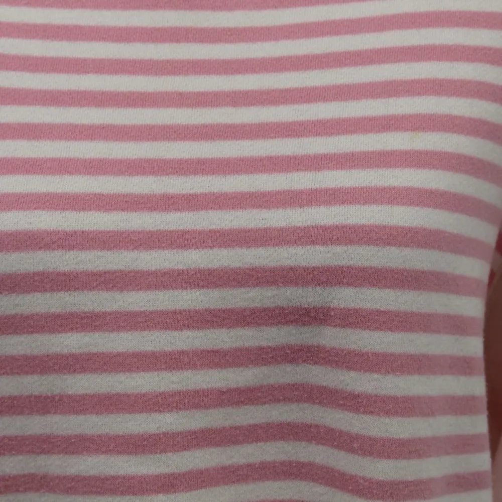 Vintage Neiman Marcus 1980s Size Medium Striped Embroidered Oversized Sweatshirt - Image 2