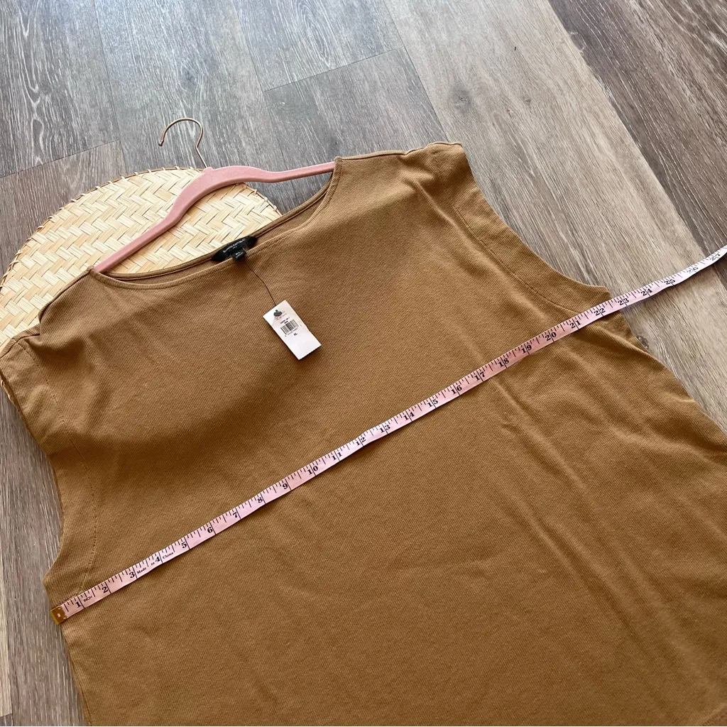 NWT banana republic‎ ribbed relaxed top camel tan - Image 5