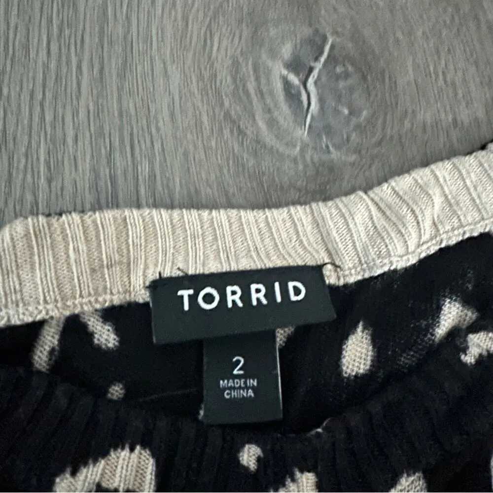 Torrid Leopard Cheetah Print Lightweight Long‎ Sleeve Pullover Tunic Sweater 2X - Image 5