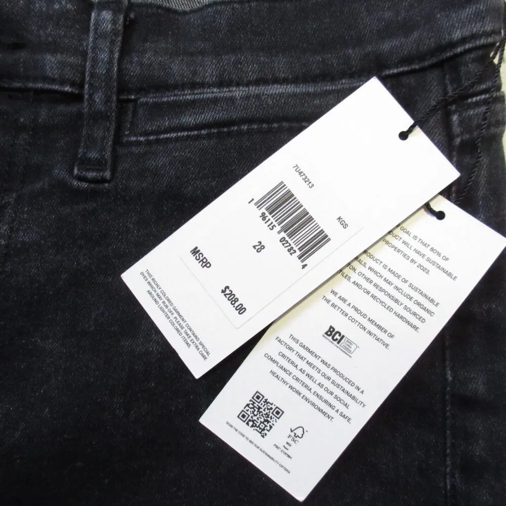 NWT 7 For All Mankind Dojo in Kings Welt Pocket Stretch Flare Jeans 28 - Image 4