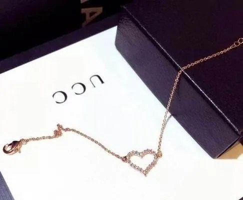 14K Rose Gold Plated Love Heart Bracelet for Women - Image 2