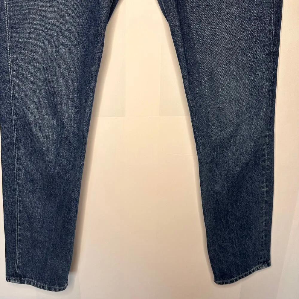 GRLFRND Karolina High Rise Button Fly 'Rather Have You' Blue Straight Jeans 27 - Image 5