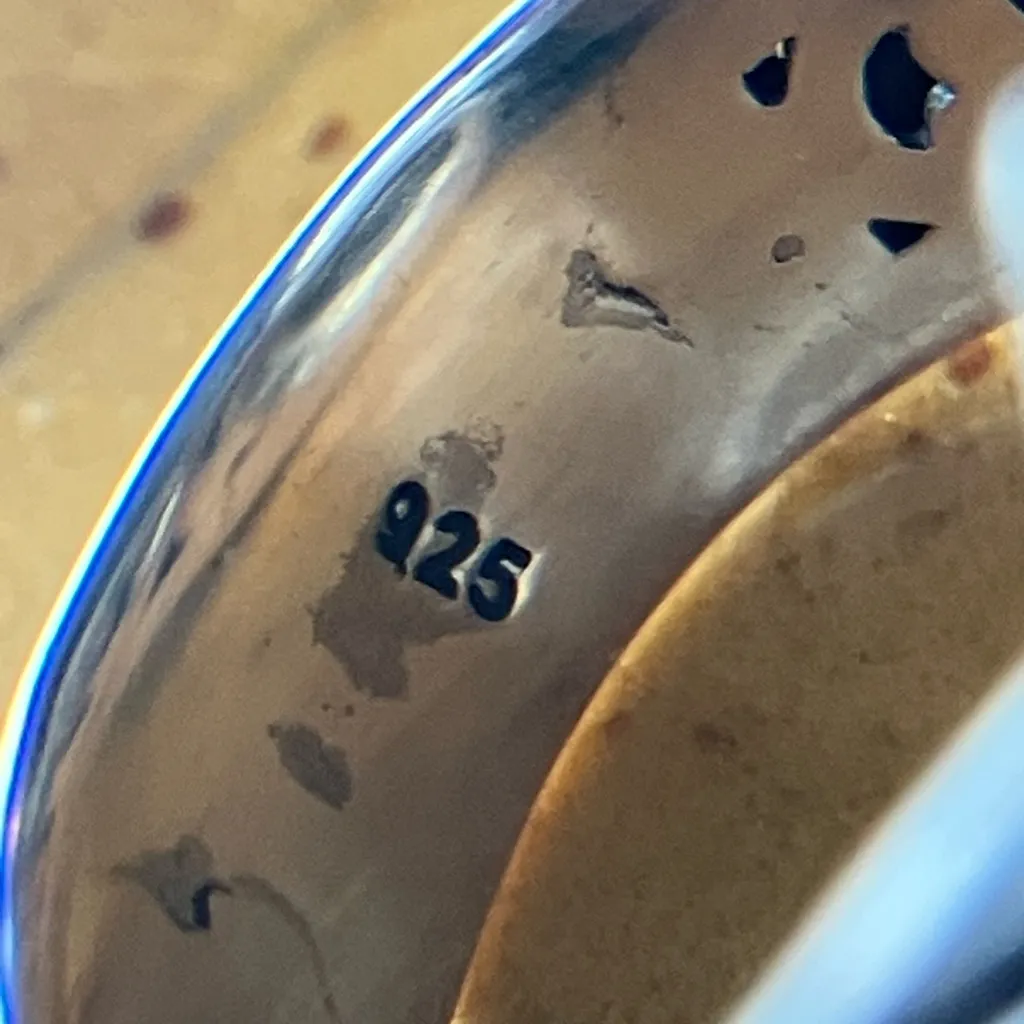 Brazilian Citrine Sterling Silver Butterfly Ring Size 8 - Image 6