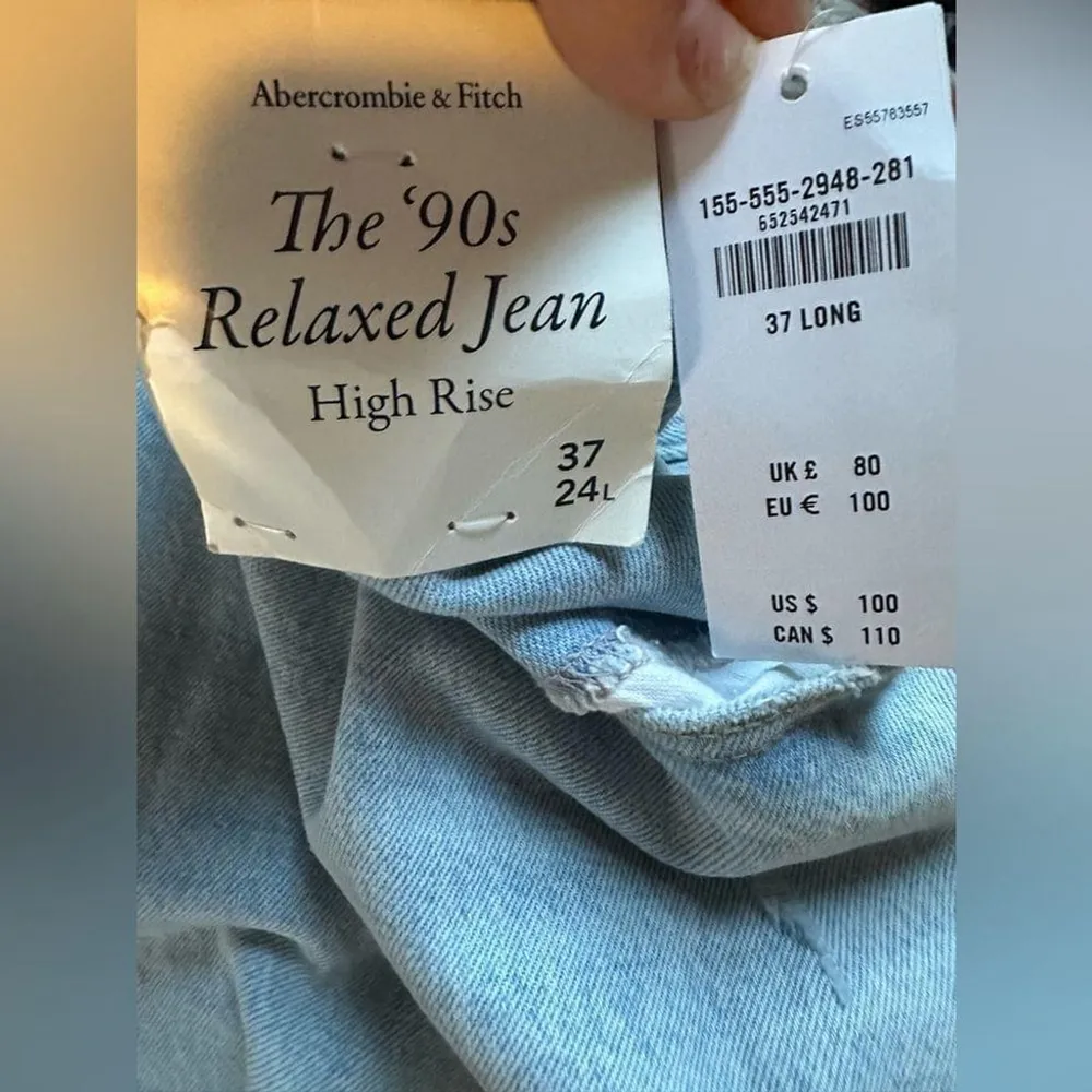 Abercrombie & Fitch High Rise 90s Relaxed Jean Plus Size Vintage Denim - Image 12