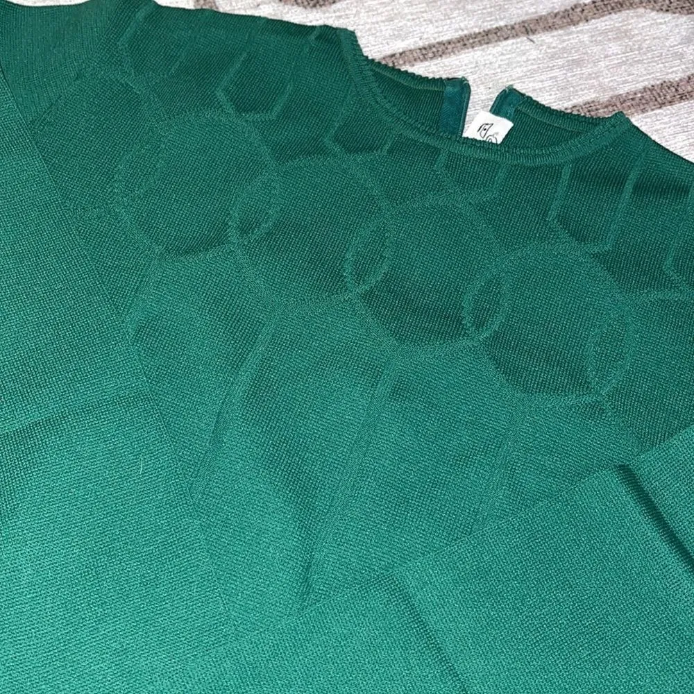 Vintage Emerald Green Acrylic Sweater Euro 40 Green Size undefined - Image 2