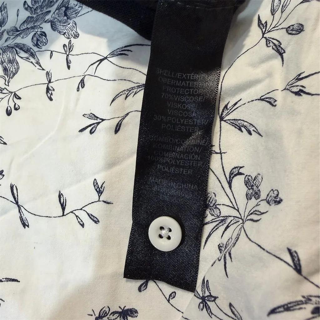 Adrianna Papell Women's Black Sweater L White Collar Long Sleeve - Image 4