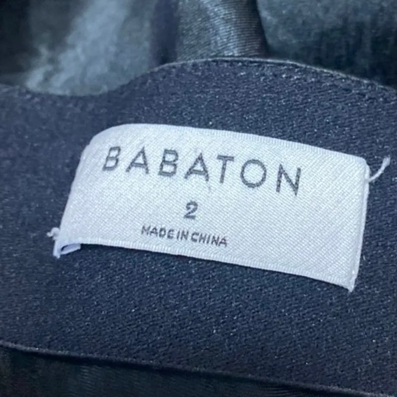 Aritzia Babaton Womens Black Silky Satin High Waist Straight A-line Slip Skirt 2 - Image 4