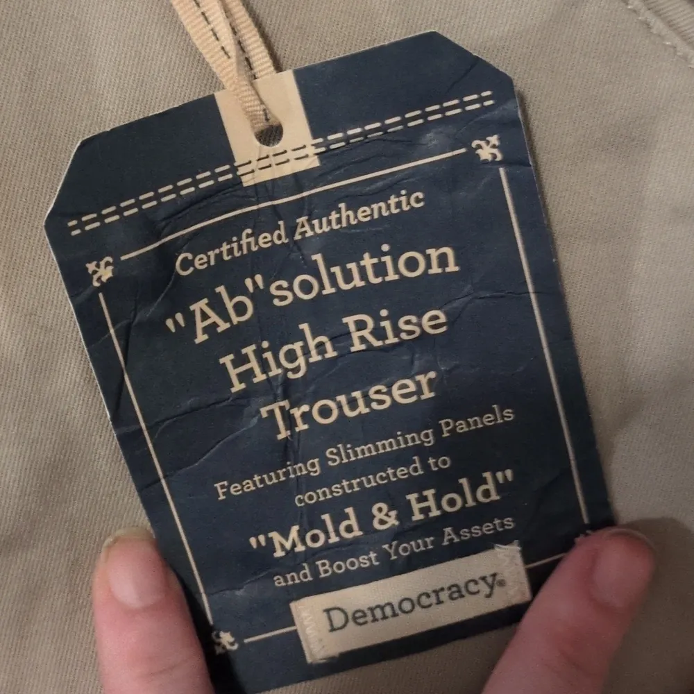 Democracy ab solution high rise trouser flax taupe Size 14 - Image 6