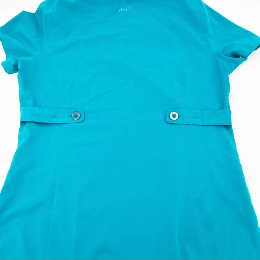 Dansko Women's Short Sleeve V-neck Button Back Nursing Scrub Top Size Medium - Image 6