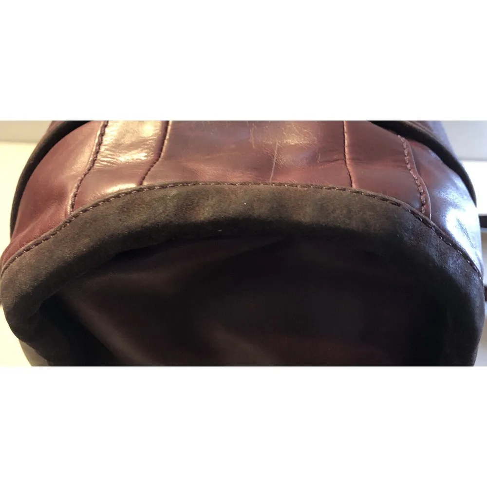 Vintage Purple Juicy Couture Leather Suede Purse Satchel Tote Bag Handbag Large - Image 6