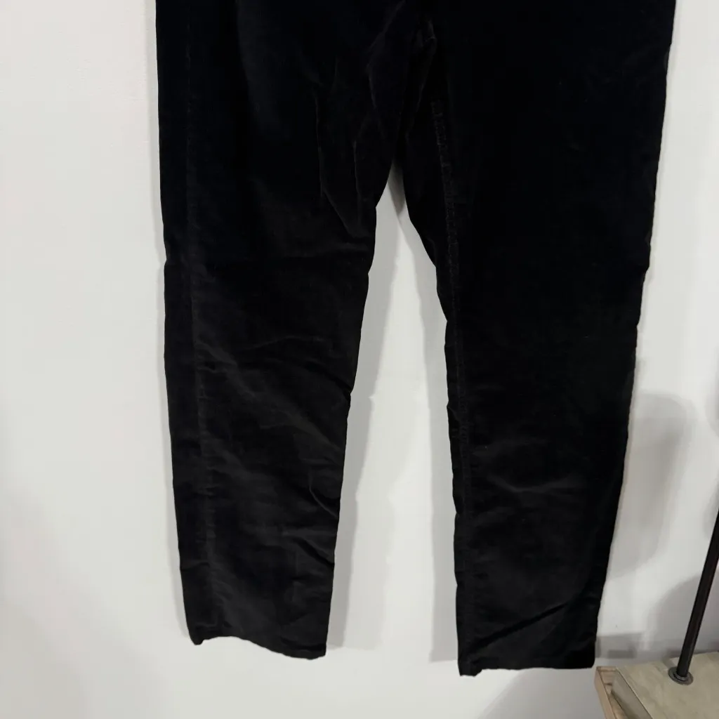 J. Jill Corduroy Black Straight Leg Pants Women's Size 12 Cotton & Spandex - Image 2