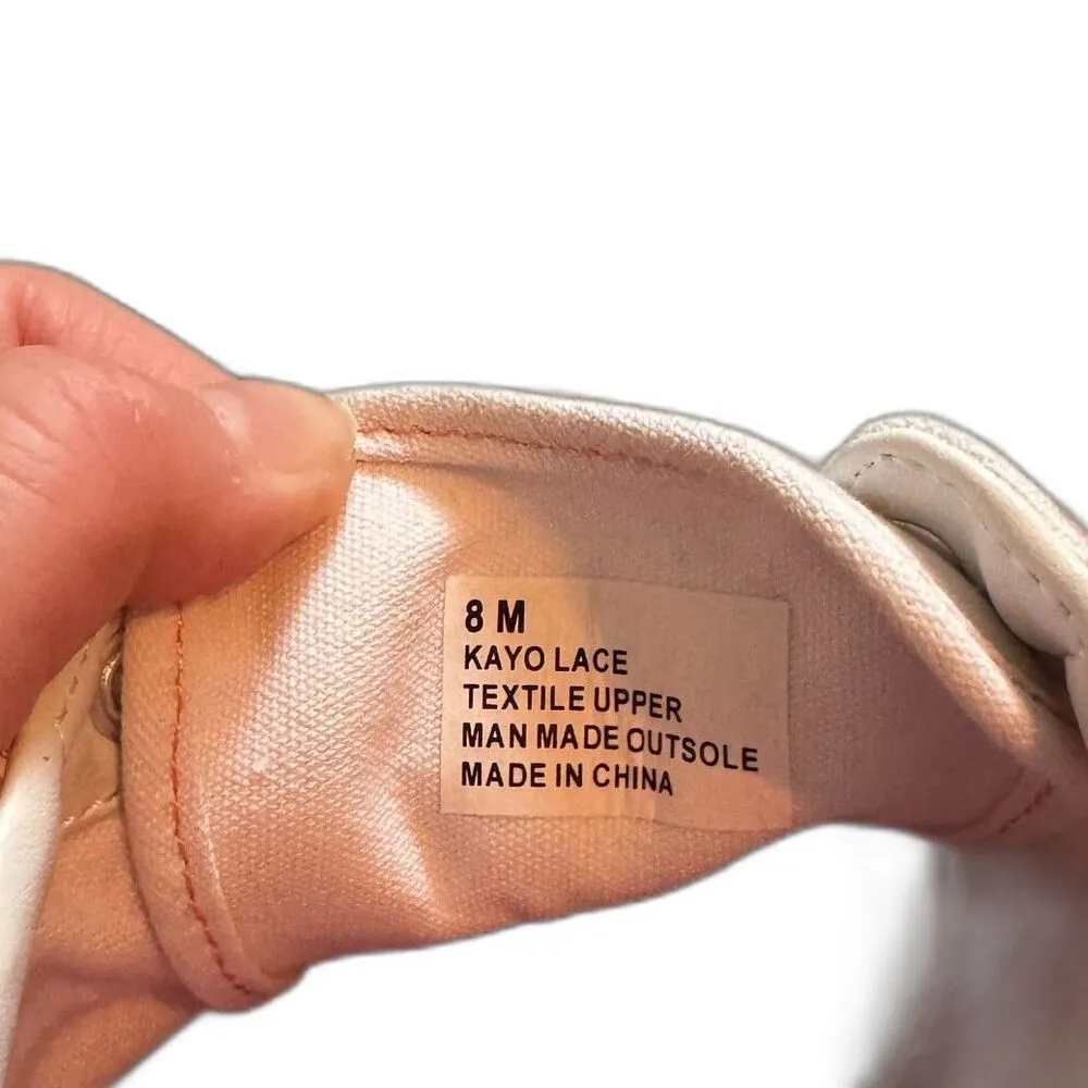 Hurley | Women's Kaylo White & Red Low Top Sneakers Size 8 Like New Box Included - Image 8