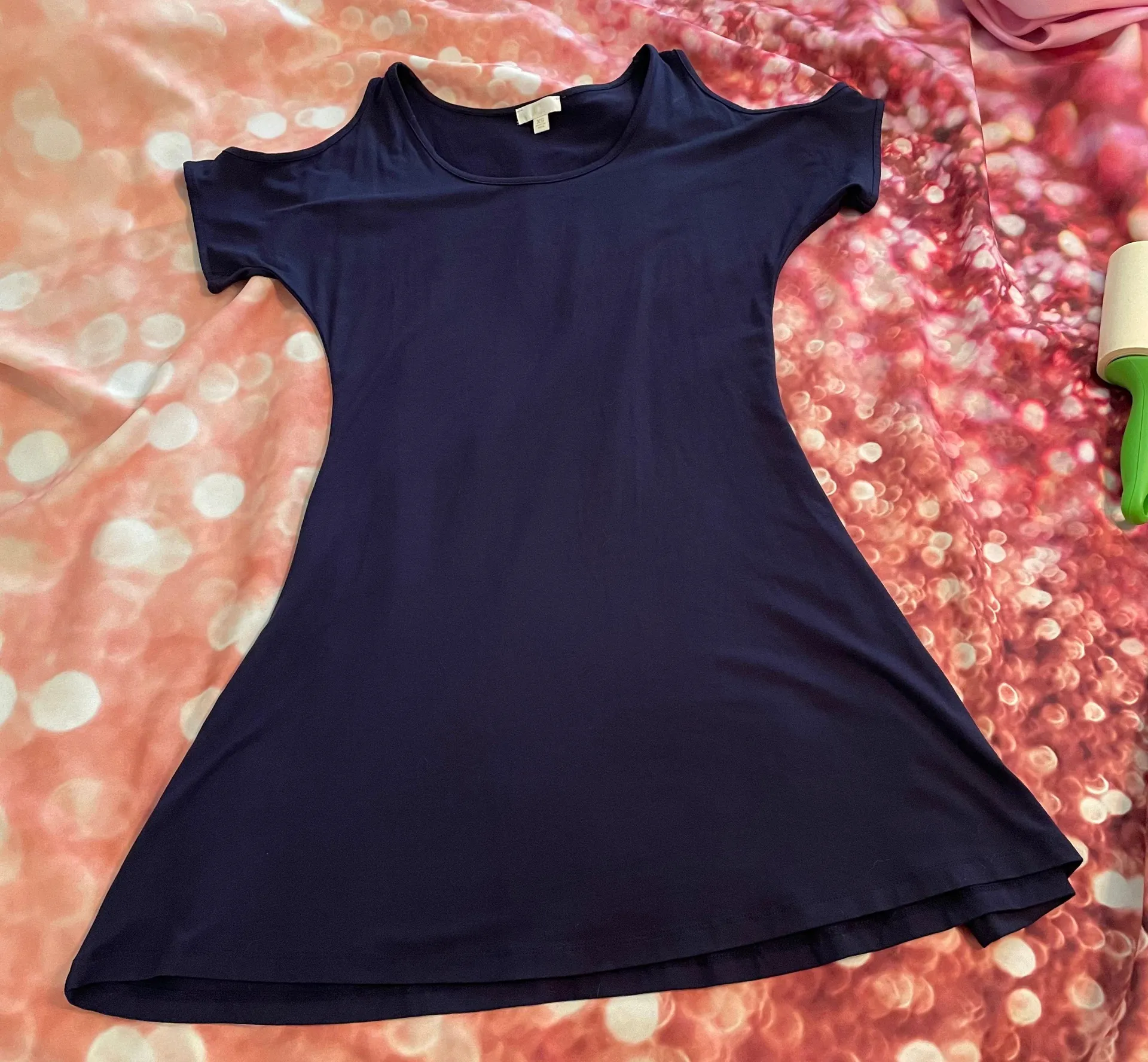 Cold Shoulder Fit And Flare Dress - Image 3