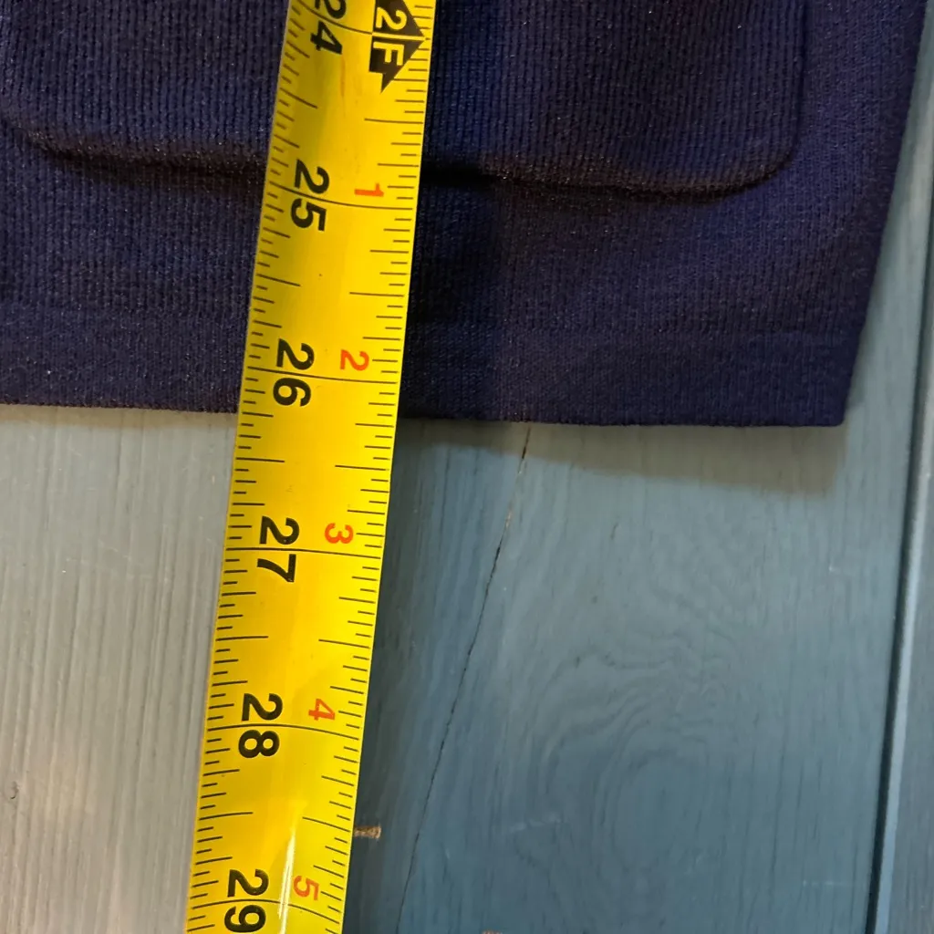 Anne Klein Navy Blue Open Cardigan | Size Large - Image 5