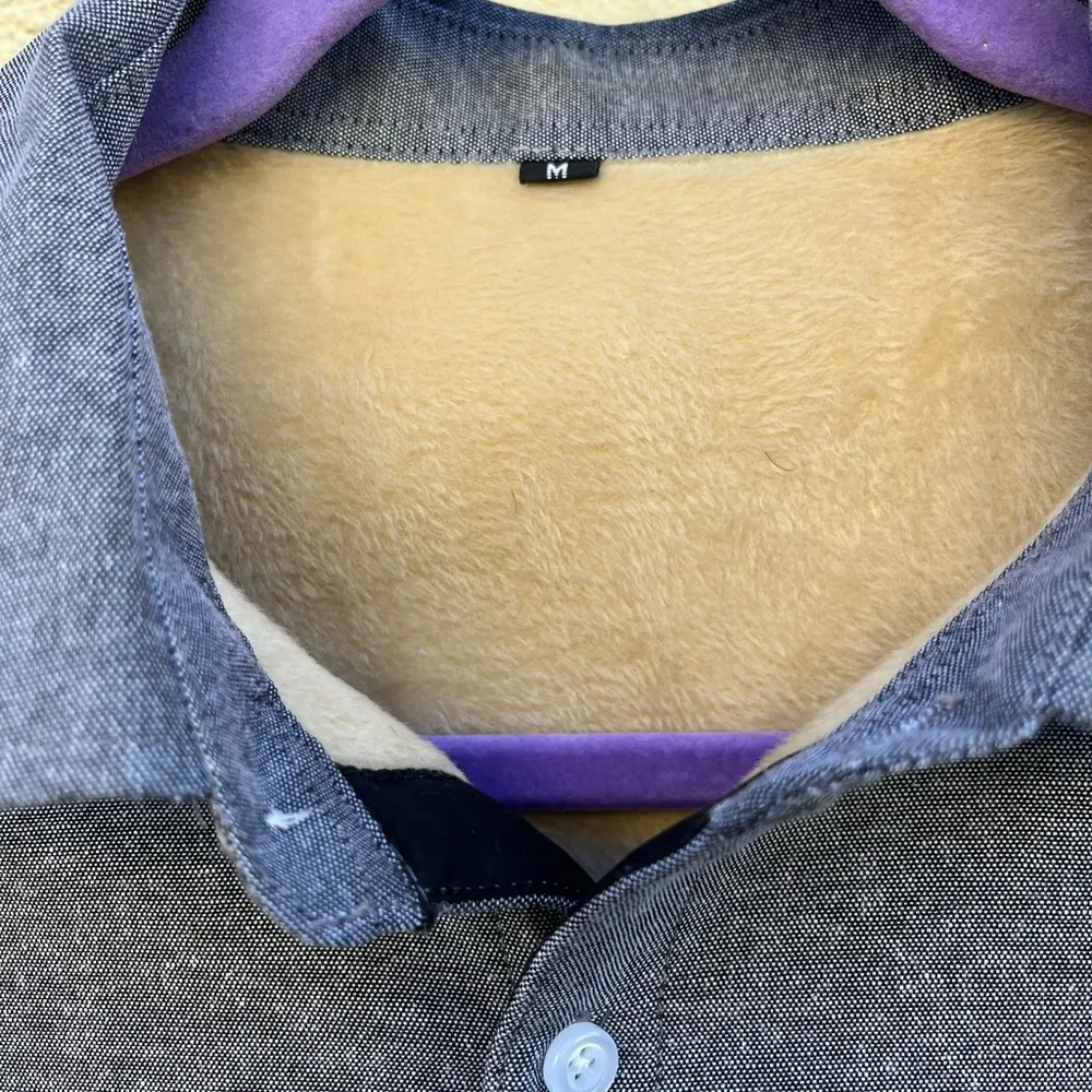 None Classic Gray Women's Button-Up Sweatshirt - Image 2