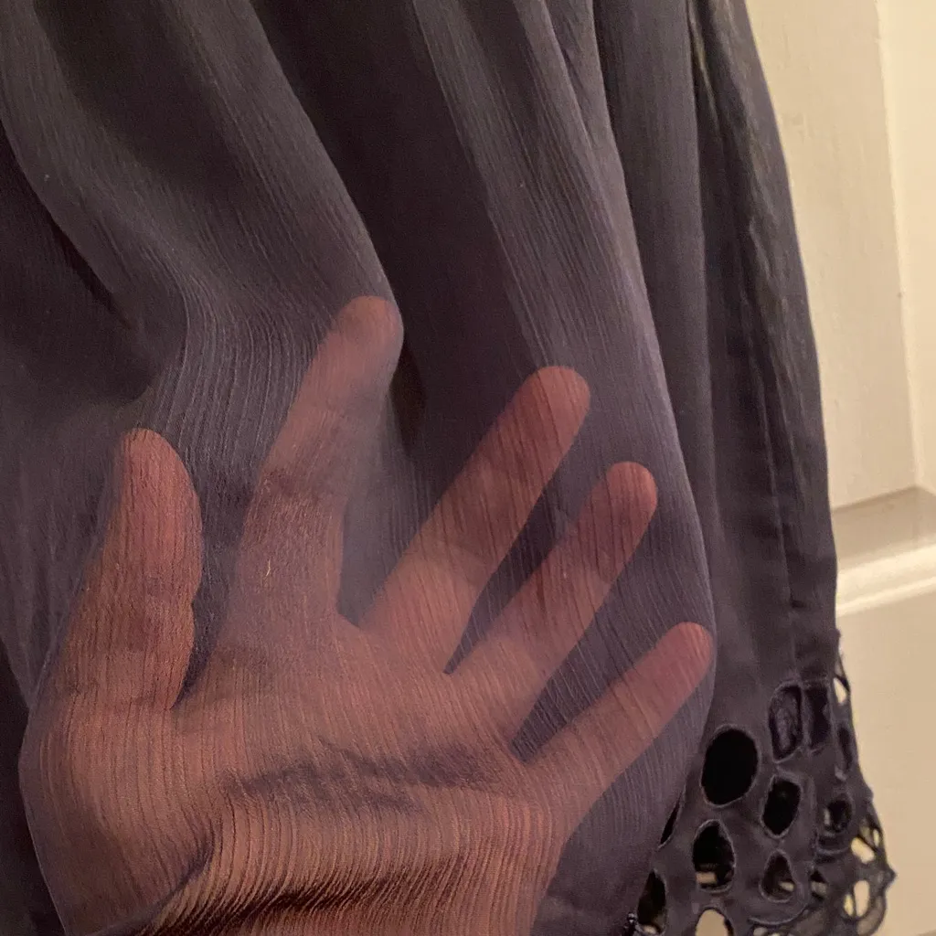 Bar III Black Mini Dress with Lace Details - Image 8